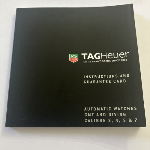 Libretto istruzioni tag heuer - istruzioni,